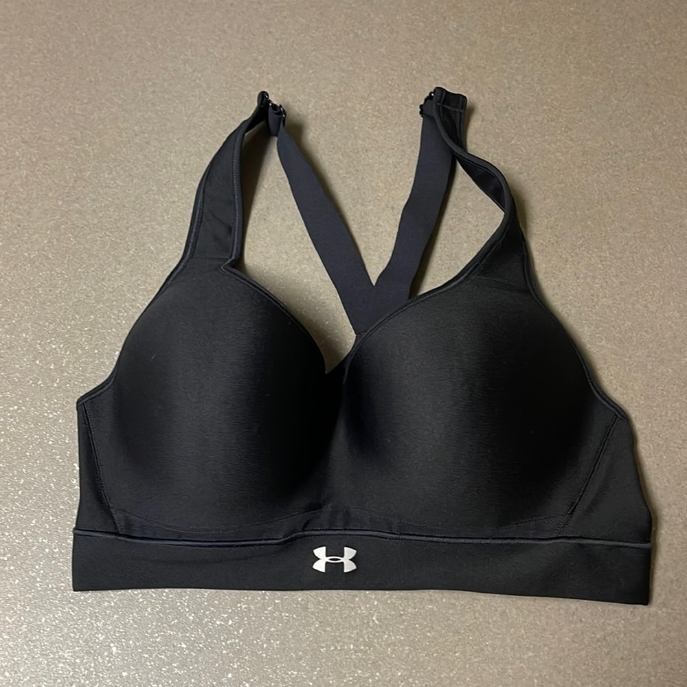Women’s Black Under Armour High Impact  Sports Bra 36C